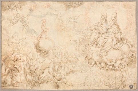 The Holy Infant Adoring the Trinity, n.d., Attributed to Alonso Cano, Spanish, 1601-1667, Spain,