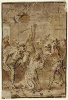 Martyrdom of a Saint, 1626/32, Workshop of Vicencio Carducho, Italian, 1570-1638, Italy, Watercolor