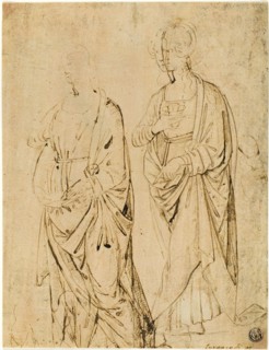 Saint Lucy and a Saint (recto), Alexander the Great in Profile (verso), 1500/12, Attributed to