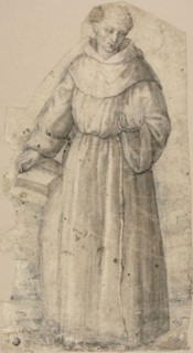 Saint Anthony of Padua (recto), Standing Monk (verso), 1540/75, Circle of Stefano dall’Arzere,