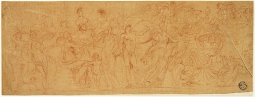 Sarcophagus with Judgement of Paris, n.d., Attributed to Pierre Brebiette, French, 1598-c. 1650,