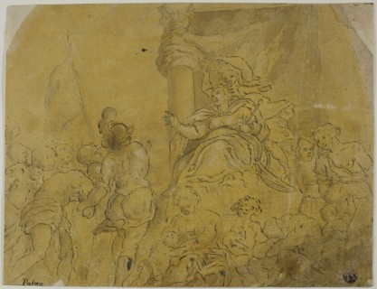 Study for Venice, Crowned by Victory, Receiving Her Subject Peoples, n.d., After Jacopo Negretti,