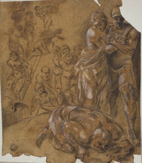 Return of Agamemnon, 18th century, After Francesco Primaticcio, Italian, 1504-1570, Italy, Black
