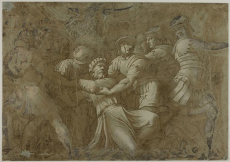 Roman Soldiers Arresting Saint Peter (?), n.d., After Polidoro Caldara, called Polidoro da
