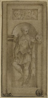 Niche Statue of David with the Head of Goliath, n.d., Possibly Francesco de’Rossi, called Salviati