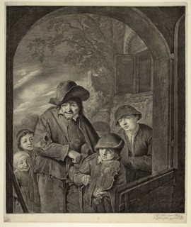 Strolling Musicians, 1648/58, Cornelis Visscher (Dutch, c. 1629-1658), after Adriaen van Ostade
