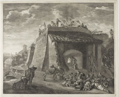 Lime-Kiln, from Cabinet Reynst, 1655–59, Cornelis Visscher (Dutch, c. 1629-1658), after Pieter van
