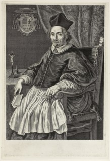 Portrait of Cardinal Zacharias de Mez, c. 1661, Johannes Visscher, Dutch,  1633-1692, Holland,