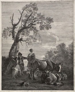 A Resting Herd, n.d., Cornelis Visscher (Dutch, c. 1629-1658), after Pieter van Laer (Dutch, c.