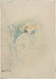 Seated Girl (Julie Manet), c. 1890, Berthe Morisot, French, 1841-1895, France, Colored pencils,