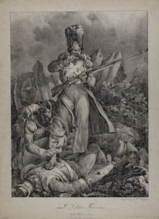 The French Soldier, 1818/19, Nicolas Toussaint Charlet, French, 1792-1845, France, Lithograph in