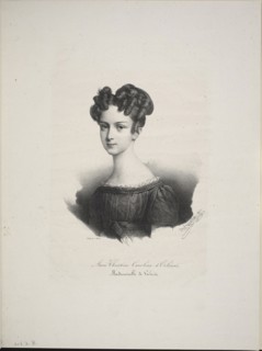 Marie Christine Caroline d’Orléans, Mademoiselle de Valois, 1825, Pierre Louis Henri Grévedon,