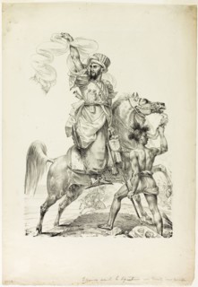 Mounted Mameluke Chieftain Calling for Aid, 1817, Baron Antoine Jean Gros, French, 1771-1835,