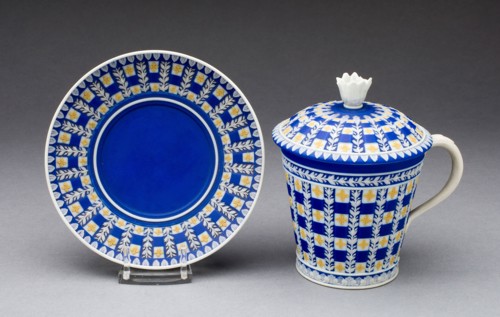 Cup with Cover and Saucer, c. 1780, Wedgwood Manufactory, England, founded 1759, Burslem, Stoneware