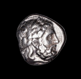 Tetradrachm (Coin) Depicting the God Zeus, 359/336 BC, Greek, Macedonia, Silver, Diam. 2.4 cm, 14
