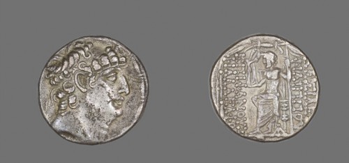 Tetradrachm (Coin) Portraying Philip Philadelphus, 92/83 BC, Greek, Macedonia, Silver, Diam. 2.5