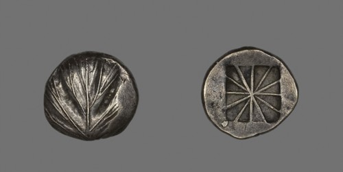 Didrachm (Coin) Depicting a Parsley Leaf, 520/490 BC, Greek, minted in Selinunte, Sicily,