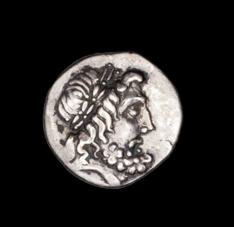 Drachm (Coin) Depicting the God Zeus, 196/146 BC, Greek, Thessaly, Silver, Diam. 2.3 cm, 5.72 g