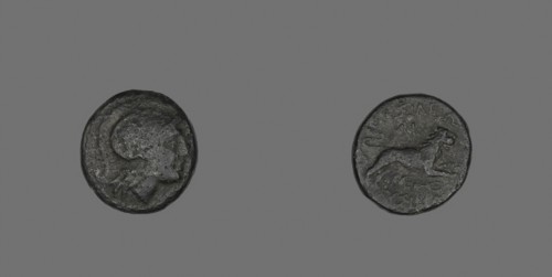 Coin Depicting the Goddess Athena, 306/281 BC, issued by Lysimachus of Thrace, Greek, Thrace,
