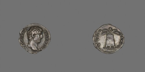 Denarius (Coin) Portraying Emperor Hadrian, AD 134/138, Roman, minted in Rome, Roman Empire,