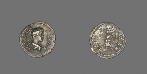 Denarius (Coin) Portraying Emperor Caracalla, AD 201/206, Roman, minted in Rome, Roman Empire,