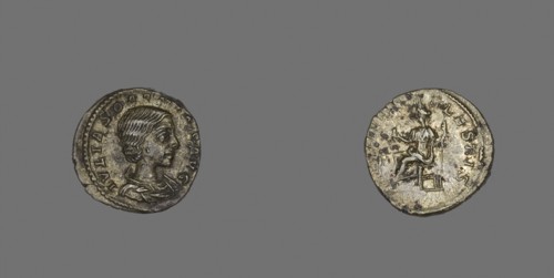 Denarius (Coin) Portraying Julia Soaemias, AD 218/219, Roman, minted in Antioch, Roman Empire,