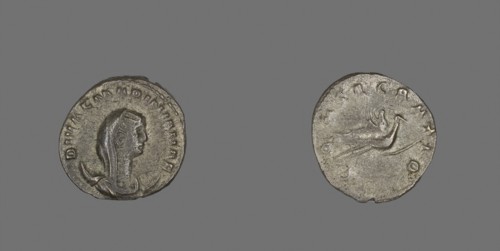 Antoninianus (Coin) Portraying Mariniana, AD 254, Roman, Rome, Billon, Diam. 2.1 cm, 3.73 g