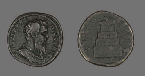 Coin Portraying Emperor Pertinax, AD 193, Roman, Roman Empire, Bronze, Diam. 3.2 cm, 24.60 g