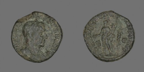 Coin Portraying Emperor Aurelian, AD 270/275, Roman, Roman Empire, Bronze, Diam. 2.9 cm, 16.65 g