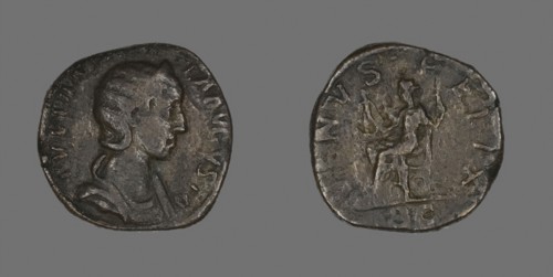 Coin Portraying Empress Julia Mamaea, AD 222/235, Roman, Roman Empire, Bronze, Diam. 2.8 cm, 17.51