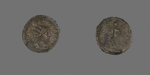 Coin Portraying Emperor Victorian I, AD 265/267, Roman, Roman Empire, Bronze, Diam. 2.1 cm, 2.99 g