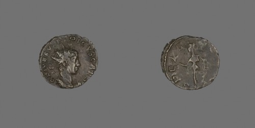 Coin Portraying Emperor Tetricus II, after AD 267, Roman, Roman Empire, Bronze, Diam. 1.9 cm, 2.33