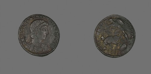 Coin Portraying Emperor Constantine II or Emperor Constantius Gallus, AD 317/337 or (Constantine