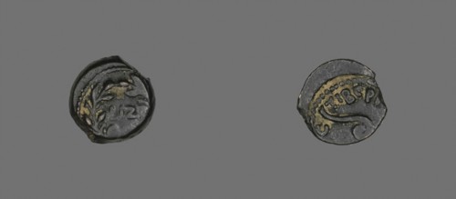 Coin Depicting an Olive Wreath, AD 30/31, Procurator: Pontius Pilatus (reign of Tiberius), Roman,