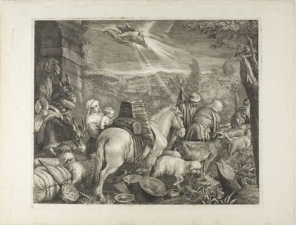 Abraham’s Arrival at Sichem, n.d., Cornelis Visscher (Dutch, c. 1629-1658), after Jacopo Bassano