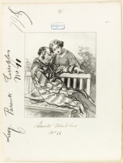 Les-Parents-Terribles series: Don’t you think, father…, 1853, Paul Gavarni, French, 1804-1866,
