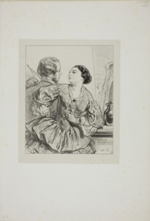 Masks and faces: I have been slandered, 1857–58, Paul Gavarni, French, 1804-1866, France,