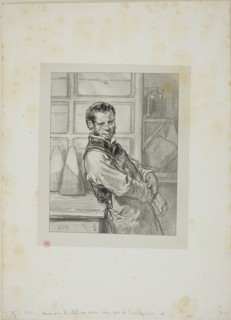 Masks and faces, 1857–58, Paul Gavarni, French, 1804-1866, France, Lithograph in black on light