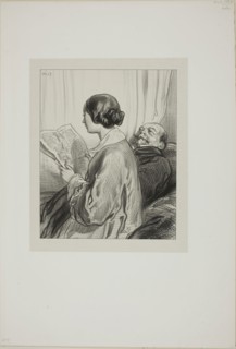 Masks and faces: We have never permitted…, 1857–58, Paul Gavarni, French, 1804-1866, France,