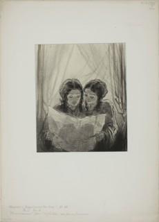 Masks and faces: Look at the announcements, 1857–58, Paul Gavarni, French, 1804-1866, France,