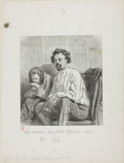 Husbands Always Make Me Laugh: Ninie, I’ve just had an idea, 1853, Paul Gavarni, French, 1804-1866,