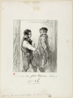 Husbands Always Make Me Laugh: And the judge’s son told my wife, 1853, Paul Gavarni, French,