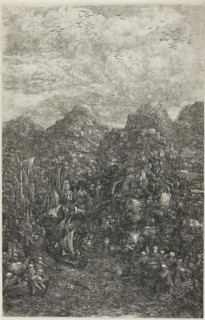 The Miraculous Draught of Fishes, 1883, Rodolphe Bresdin, French, 1825-1885, France, Lithograph on