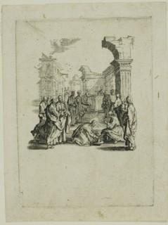Washing the Feet, from The Small Passion, 1624/31, Jacques Callot, French, 1592-1635, France,