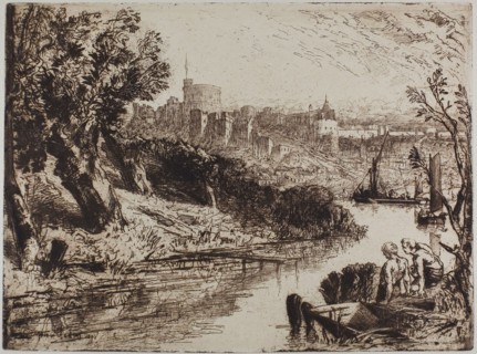 Windsor, 1878, Francis Seymour Haden, English, 1818-1910, England, Etching on ivory wove paper, 330