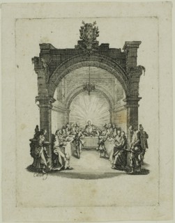 The Last Supper, from The Small Passion, 1624/31, Jacques Callot, French, 1592-1635, France,