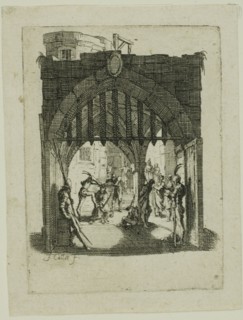 Christ Crowned with Thorns, from The Small Passion, 1624/31, Jacques Callot, French, 1592-1635,
