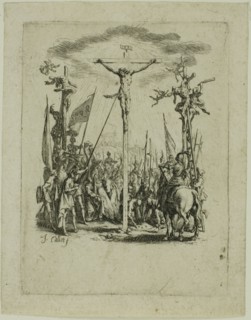 Jesus is Pierced with a Lance, from The Small Passion, 1624/31, Jacques Callot, French, 1592-1635,