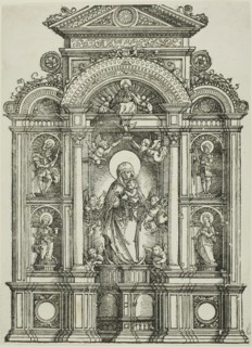 Altarpiece with the Beautiful Virgin of Regensburg and Saints Christopher, Mary Magdalen, Florian