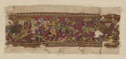 Fragment of a Border, Roman period (30 B.C.– 641 A.D.)/Arab period (641–969), 6th/7th century,